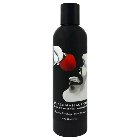 Earthly Body Strawberry Edible Massage Oil